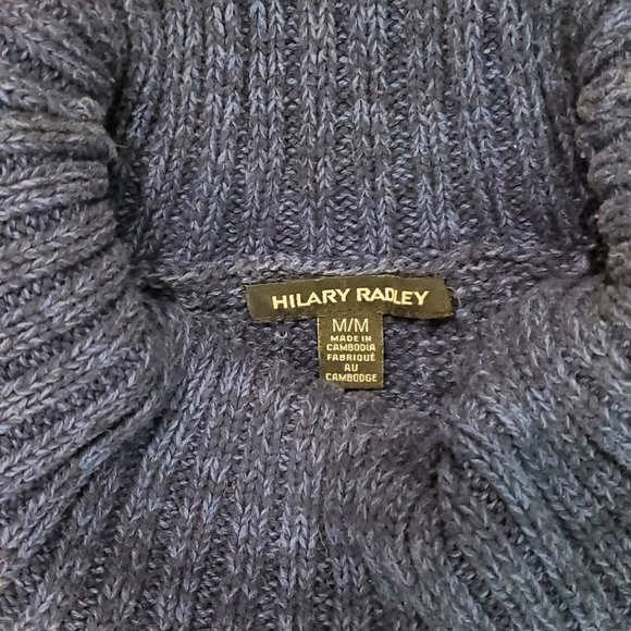 Dark blue knit Hillary Radley sweater. M. - Picture 5 of 5